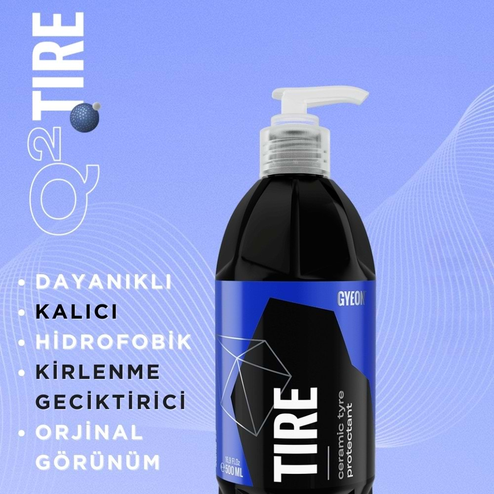 GYEON%20Q²%20Tire%20Lastik%20Parlatıcı%20Ve%20Koruyucu%20Jel%20-%20500%20ml%20-Seramik%20Bazlı%20Lastik%20Teker%20Cilası