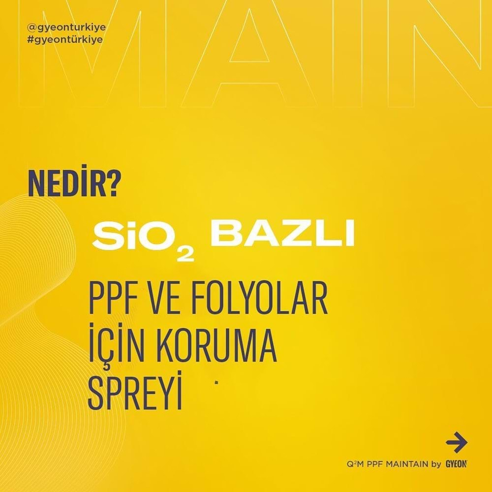 GYEON%20Q²M%20PPF%20Maintain%20PPF%20Folyo%20Bakım%20Ve%20Koruma%20Cilası%20-%20400%20Ml